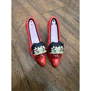 Betty Boop Salt and Pepper Shakers, Red High Heel Shoes, Collectible
